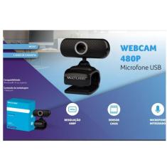WebCam com microfone integrado imagem e som digital