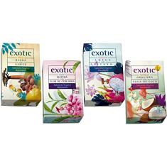 4 Sabonetes Vegetal Hidratante Exotic 170g Davene