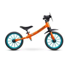 Bicicleta Infantil Equilíbrio Balance Drop Rocket Laranja - Nathor