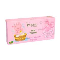 Estojo Sabonete Cheirinho de Bebê 3x80g