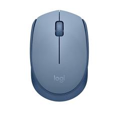 Mouse sem fio Logitech M170 com Design Ambidestro Compacto, Conexão USB e Pilha Inclusa - Azul Claro
