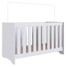 Berço 3 em 1 com Regulagem Branco Completa Móveis