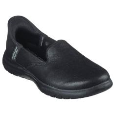 Skechers Flex feminino em movimento - Cativante, Preto, 34