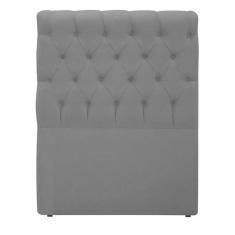 Cabeceira EBox Paris Solteiro 90cm Em Suede Cinza