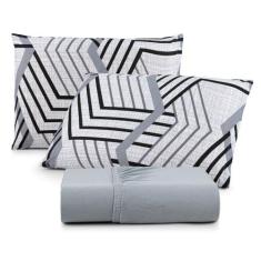 Jogo de Lençol Solteiro C/ Elástico Malha 100% Algodão 02 Pçs Estampad