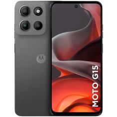Smartphone Motorola Moto G15 6,7 Polegadas 256GB 4GB RAM 8GB RAM Boost - Grafite