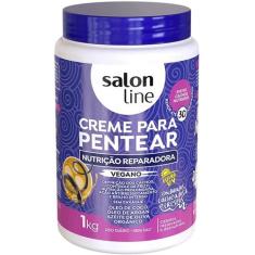 Creme Para Pentear Salon Line Nutrição Reparadora Cachos 1kg