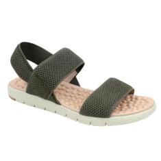 Sandália Ortopedica Feminina Elástico Confort Modare 7162206, Oliva na