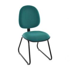 Cadeira Executiva Base Fixa Trapézio Linha Office Plus Verde - OUTRAS 