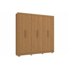 Guarda Roupa Casal 6 Portas E 2 Gavetas C/ Pés Cb02m569 Canela - Kappesberg