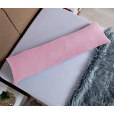 Travesseiro Corpo 100% Silicone Xuxão 1,40x40 Capa Plush Cores - Bella