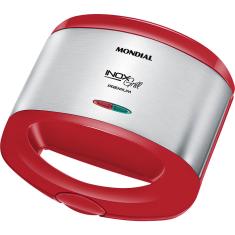 Sanduicheira Grill Mondial Red Premium S-19 Vermelha e Prata 220V