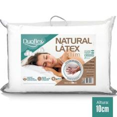Travesseiro Natural Látex Slim 10cm 50X70cm Duoflex - Ln3100