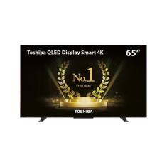 Smart TV Toshiba 65"QLED 4K, 3 HDMI 2 USB com Wifi e Espelhamento de Tela - TB015M TB015M