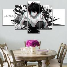 Quadros Decorativos 5 Peças Anime Death Note Filmes - KYME
