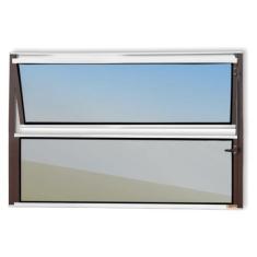 Janela de Alumínio Basculante 40x80cm Vidro Espelhado Master Brimak