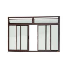 Janela Plus 4 Folhas com Bandeira Vidro Liso 100cm X 150cm Brimak