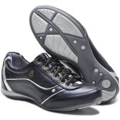 Sapato Feminino Preto Com Amortecedor Tipo Tenis Bmbrasil 212/06 Preto