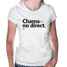 Baby Look Chama no direct - Foca na Moda, Branco, GG