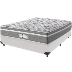 Cama Box e Colchão Evolution Molas Ensacadas Casal Probel,  Branco