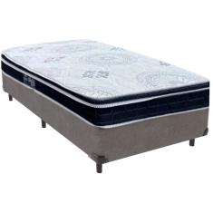 Cama Box e Colchão Orthosono D33 Com Pillow Top Solteiro Anjos
