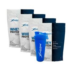 Whey Protein 100% 8,4kg Healthtime (4 Refis) + Coqueteleira 700 ML - H