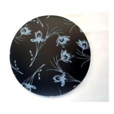 Kit 6 Assentos De Banqueta Banco Cadeira 36cm Redondo - Moveraço, Pret