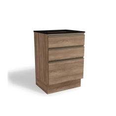 Balcão De Cozinha Maxxi G743 P/ Cooktop 60cm Nogal/preto - Kappesberg