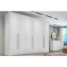 Guarda Roupa 6 Portas E 6 Gavetas Robust Plus Branco - Novo Horizonte