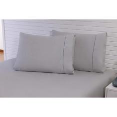 Jogo Lençol Casal Padrão 1,88Mx1,38Mx25Cm 3 Peças 180 Fios - Miguel En