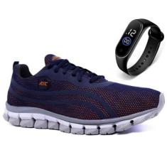 Tenis Feminino Esportivo Caminhada Leve Academia Cross Conforto + Relógio LG21-Feminino