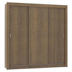 Guarda-Roupa Casal Mônaco 3 Portas de Correr Rustic Madesa