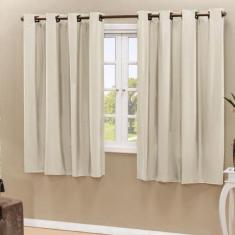 Cortina Blackout Pvc Corta 100 % A Luz 2,80 M X 1,80 M Bege