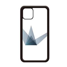 Origami Capa geométrica de guindaste abstrato para iPhone 11 Pro Max capa para celular Apple