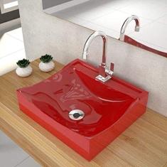 Cuba para Banheiro Q44W Lunna Compace Vermelho