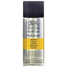 Winsor & Newton Aerossóis profissionais para artistas, fixadores práticos, transparente, 400 ml