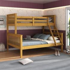 Beliche Solteiro/Casal em Madeira Maciça Moderno Mel