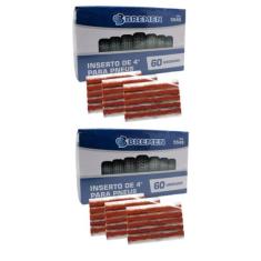 Kit Refil Remendo com 2 Caixas Para Pneu Sem Câmara Macarrão 120 Unida