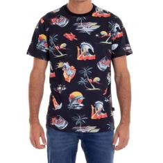 Camiseta Quiksilver Sun Damage Masculina Preto, Preto, P