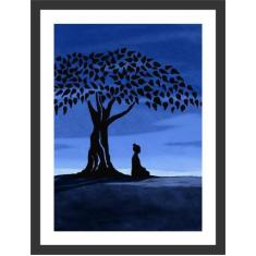 Quadro Decorativo Buda Budismo Religiosidade Decorações Com Moldura - 