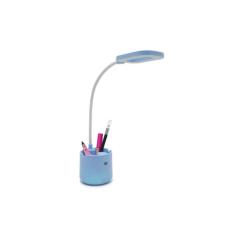 Luminaria Abajur Touch Sem Fio Haste Flexivel Dp-6046 - Azul