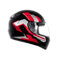 Fly Capacete Fechado Moto F-9 HG Match Preto/Vemelho 60