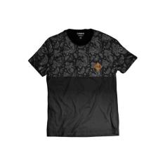 Camiseta Swag Degradê Preta Thug Nine Street Wear Cinza, Preto, XXG