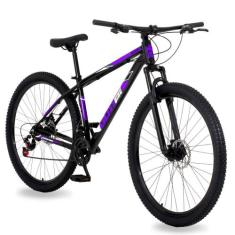 Bicicleta Aro 29 Gott 24 Marchas Câmbio Traseiro Shimano, Preto, Roxo,
