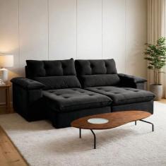 Sofá Retrátil e Reclinável 3 Lugares 230cm Vancouver - Kasacomigo Esto
