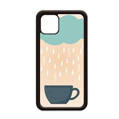 Capa Rain Cloud Cup Smile Face Weather para iPhone 11 Pro Max para Apple Mobile Case Shell