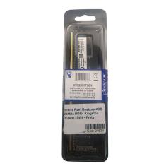 Memória Ram Desktop 4GB 2400MHz DDR4 Kingston KVR24N17S8/4 - Preta