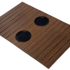 Esteirinha Bandeja Bp Porta Copos Braço Sofá Mel