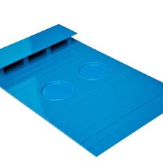 Esteirinha Bandeja Porta Controle Braço Sofá Azul