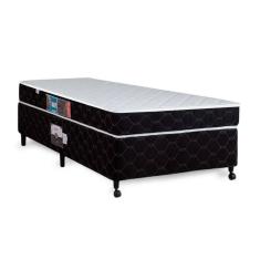 Cama Box + Colchão Castor Solteiro Montblanc Double Face D33 96x203x45cm